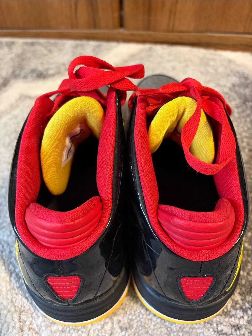 Jordan’s black, red, and yellow